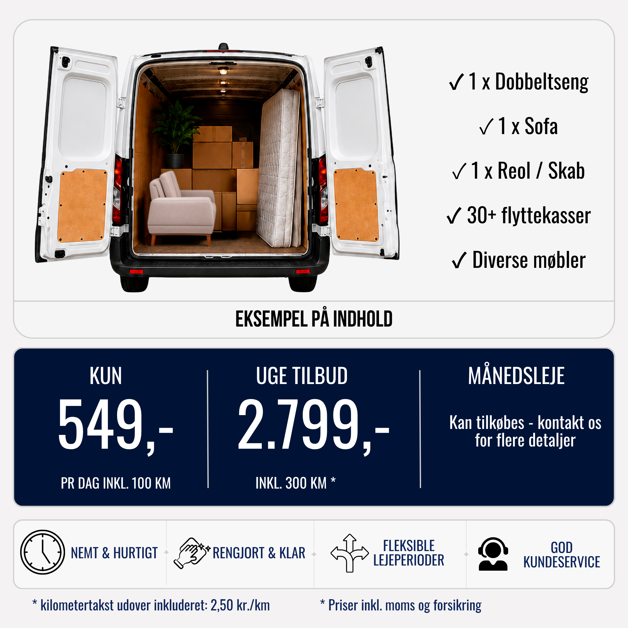 Stor kassevogn til leje – billede 4
