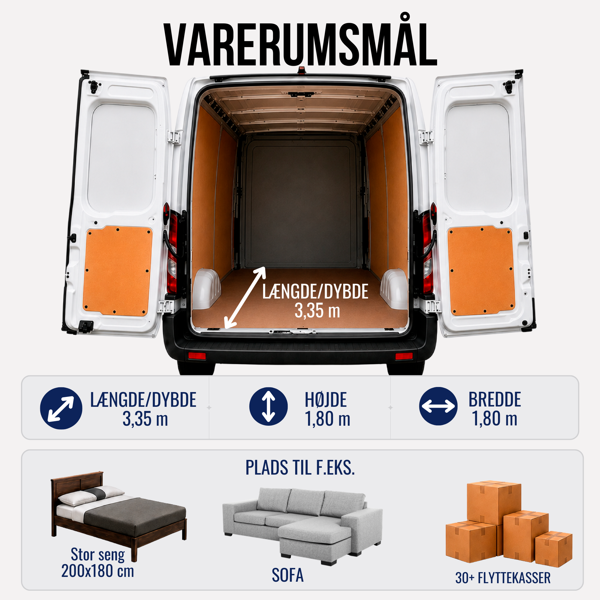 Stor kassevogn til leje – billede 3